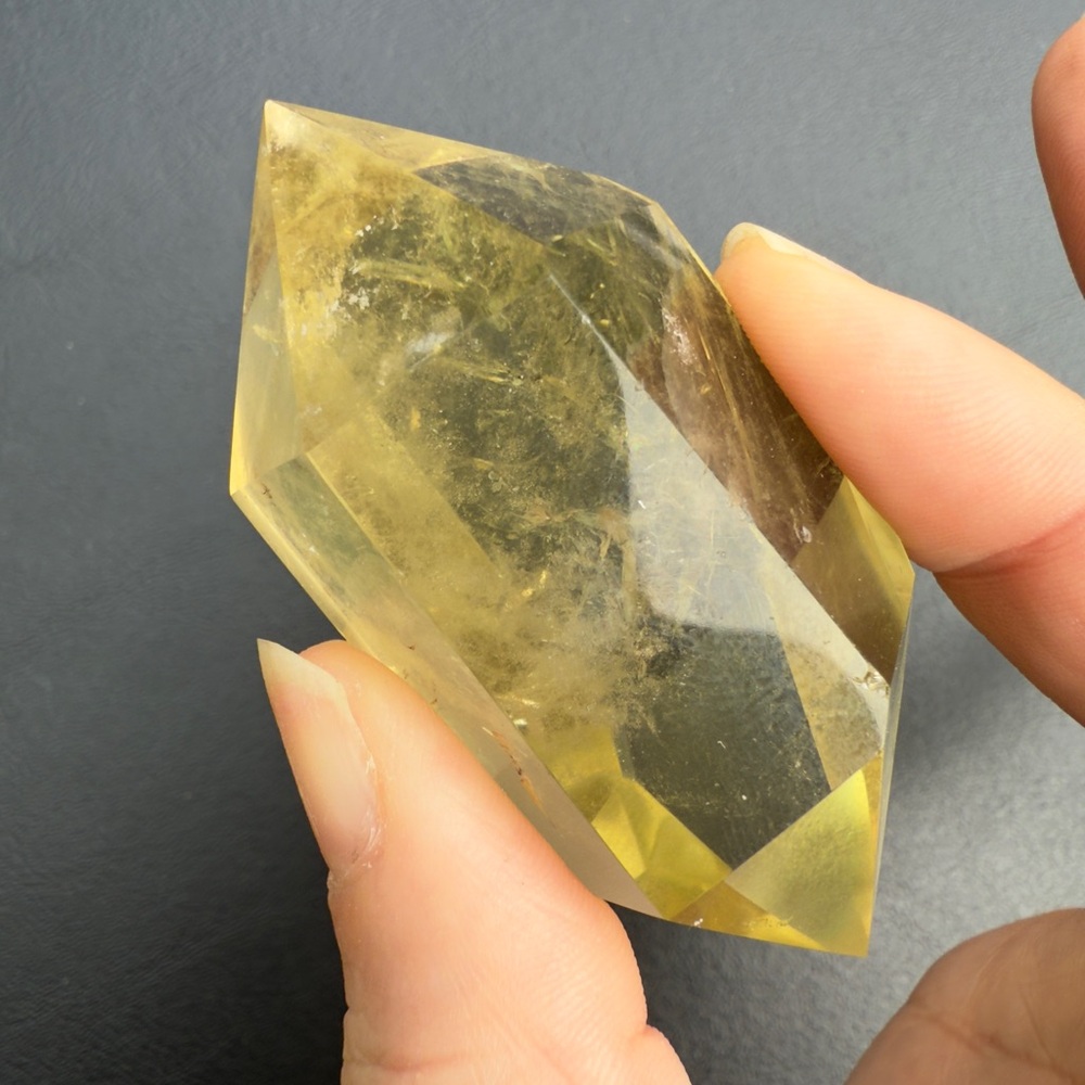 High Quality Citrine Double Terminated Point - Picture 3 of 6